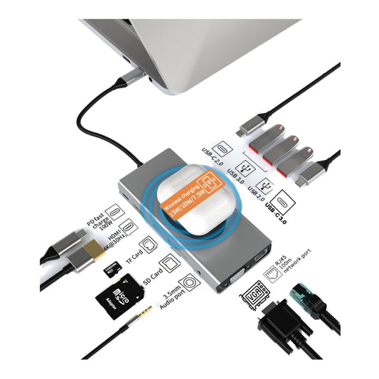 Type-C USB Hub Adapter 13 in 1