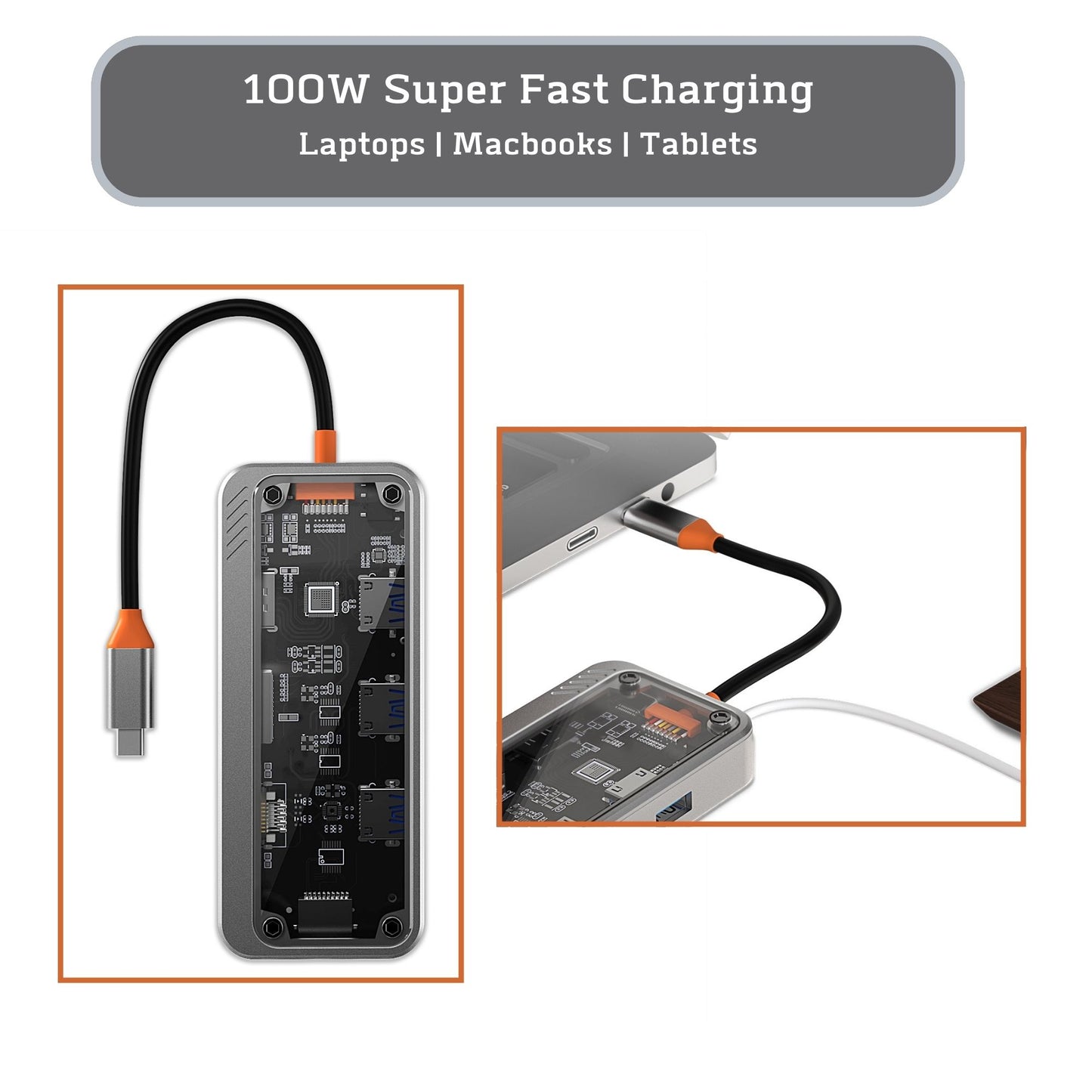 Type-C USB Hub Adapter 10 in 1
