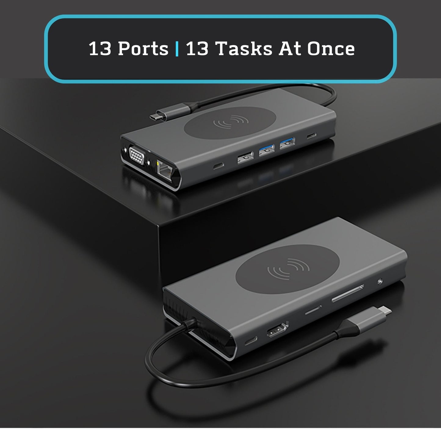 Type-C USB Hub Adapter 13 in 1