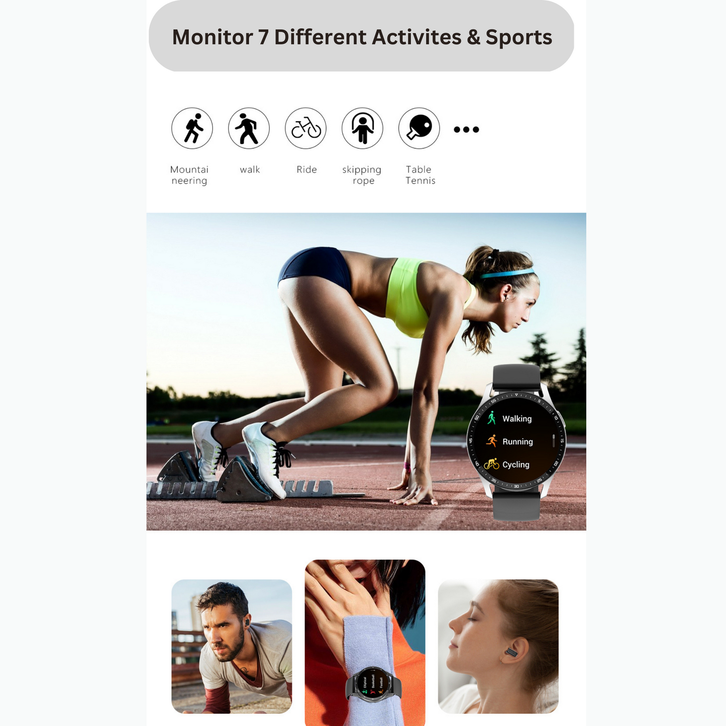 2 in 1 Watchbuds (earbuds in smart watch)